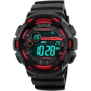 Eryi-Sport Montre Homme Digital 50m Etanche Led Militaire Montres Bracelet Hommes Double Temps Date Calendrier Alarme Chronomètre 12h/24h Rétro Eclairage Plastique Homme Garçon Montre - Neuf