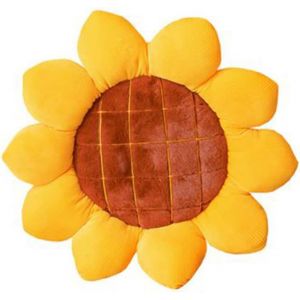 Cauc-Coussin De Sol En Forme De Fleur De 50 Cm - Joli Coussin De Chaise De Tournesol - Coussin Surdimensionné Pour Lit, Voiture, Canapé, Chaise, Canapé, Bureau (50 Cm) - Neuf