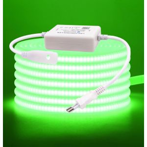 220V Ruban LED COB, 288 LEDs/m Dimmbar Bande LED Lumineuse IP65 étanche Flexible Neon Light Strip Avec 750w Gradateur monochrome pour Maison Chambre Cuisine DIY Dekoration. - Neuf