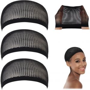Filet &Agrave; Perruque, Bonnet De Perruque Pour Femmes, Filet &Agrave; Cheveux Pour Perruque, Noir 3 Pi&egrave;ces - Neuf
