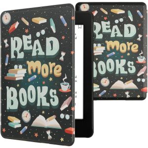 Guop-Etui Compatible Avec Kindle Paperwhite 11e Génération - Étui À Rabat Magnétique Tablette Ereader Similicuir Pour Kindle Paperwhite - Bleu-Jaune-Vert - Neuf