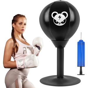 Table De Punching Ball - Mini Sac De Frappe - Avec Ventouses Puissantes - Soulage Le Stress - Pour Soulager Le Stress - Neuf