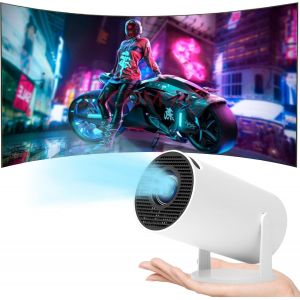 ChenQuanSarl-Mini Vidéoprojecteur 4K Compatible Android 11, Projecteur Portable D'Extérieur Rotatif À 180°, Mini Projecteur 5G Wifi 6 Bt 5.0,130"", Convient Pour Téléphone/Pc/Hdmi Usb, Smart Projector - Neuf