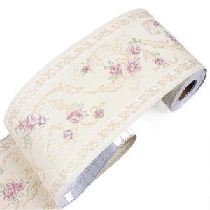 Bordure Adhesive, Bande Adhesive Murale, Papier Peint Impermeable, Decoration Florale Vintage (32) 10,5 Cm X 5 M - Neuf