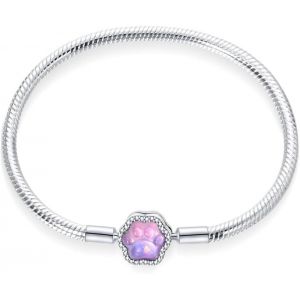Bracelet En Argent 925 Pour Charms, Bracelets Pour Femme,Compatible Avec Les Pandora Charms,Cadeau De F&ecirc;te Des M&egrave;res, Cadeau Pour Femmes. - Neuf