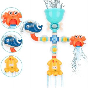 Jouets De Bain Pour B&eacute;b&eacute;, Jouets De Conduites D'eau Bricolage Avec Jouets De Baignoire D'eau Pour Les Tout-Petits - Neuf