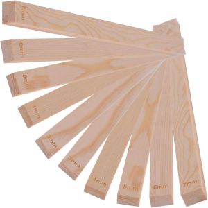 Mevronisshop-10pcs Regle Epaisseur Argile, Baton De Guidage Poterie, 5 &Eacute;paisseurs (3/4/5/6/7mm), Outils Poterie, Tasseau Pour Bricolage En C&eacute;ramique Mudboards Formant - Neuf