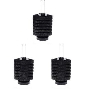 Filtre Biochimique D'angle &Eacute;ponge 6 Couches Pour Aquariums, 3 Pi&egrave;ces - Efficace, Compact, Facile D'entretien, Noir - Neuf