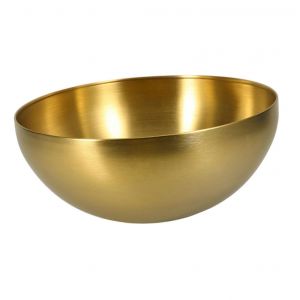 Saladier Dore En Acier Inoxydable Style Coreen - Neuf