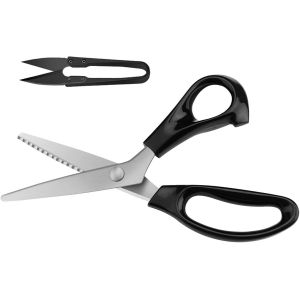 Mevronisshop-Ciseaux &Agrave; Denteler, Ciseaux Cranteurs De Couture Pour Tissu Qualit&eacute; Professionnelle&iquest; 23cm, Negru - Neuf