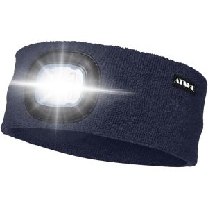 Led Sport Bandeau,Rechargeable Par Usb Ultra-Lumineux 4 Lampe,Elastique Antidérapant Bandeau Cheveux Sueur Absorbant Pour Running Basketball Yoga Cyclisme Fitness - Neuf