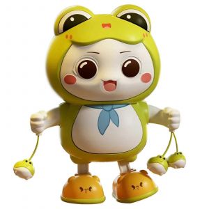 Jouet robot dansant grenouille électrique à musique lumineuse colorée et engageante, performances musicales et de danse pour des fêtes divertissantes - Neuf