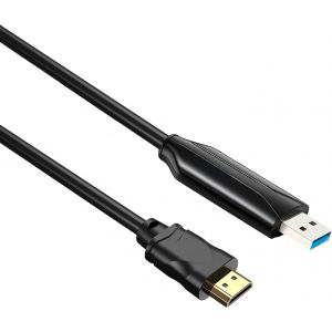 SUNY-Câble Adaptateur Usb 3.0 Vers Hdmi,1,5 M,Usb 3.0 Vers Hdmi,1080P Full Hd Pour Moniteur,Pc,Ordinateur Portable,Tv,Compatible Avec Windows 7/8/8.1/10/11/Xp/Macos - Neuf
