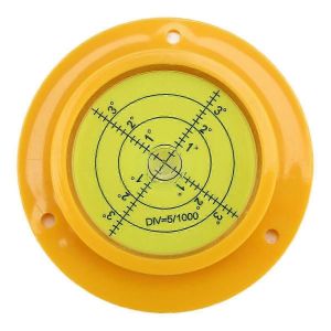 Niveau à bulle rond,90X17mm Niveau à bulle circulaire de haute précision avec 3 trous de montage,mesure en - Neuf