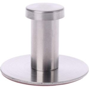 Crochets Ronds En Acier Inoxydable Sans Per&ccedil;age,Auto-Adh&eacute;sifs,Pour Serviettes,V&ecirc;tements,Garage,Rangement De Garage,Crochets Utilitaires,Crochets Muraux Pour Garage - Neuf