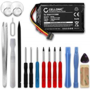 Navigation Batterie,Compatible avec Tomtom Go 5000,Go 6000,Go 6200 (1100mAh,3.7V) + Kit d'outils - Neuf