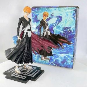 3pcs/Set Bleach Figure Kurosaki Ichigo Abarai Renji Hitsugaya Toushirou Pvc Action Figure Collectible Model Doll Toy 17cm - Neuf