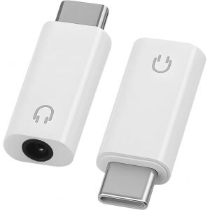 KALANKA-Adaptateur USB C vers Jack 3.5 mm pour &Eacute;couteurs, Type C vers 3.5 mm Prise Casque Audio, Plug and Play, Compact et Portable, Compatible avec iPhone 16, Samsung Galaxy S24/S23, Autres Appareil - Neuf