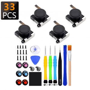 33 En 1 Pour Le Kit De Réparation De La Manette Joycon Pour La Trousse D¿Outils De Réparation De Remplacement Du Joystick Joycon Switch - Neuf