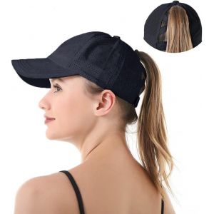 KALANKA-Casquette de Baseball Femme Homme Casquette été Mixte Casquette de Sport Anti UV Casquette de Queue de Cheval pour Running Golf Cyclisme Randonnée(Tour de tête : 57-58 cm) - Neuf