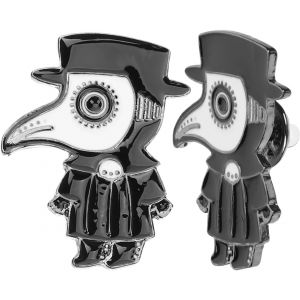 Kjdal-Lot De 2 Broches Esthétiques Chapeau Épinglette Vêtements Insigne Broche Femme Vêtements Broche Femme Vêtements Épingle Médecin Pin Sac À Dos Broche Écharpe,4x2.5cm,Cuivre,No Gemstone - Neuf