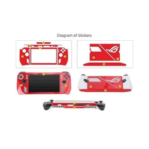 Pour Ally Handheld Sticker Console De Jeu Autocollant Film Portable Anti-Rayures Protection Accessoires, F - Neuf