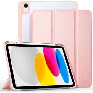 KALANKA-Coque Compatible avec iPad 11&iquest;&iquest;me 2025 11 Pouces/ 10&iquest;&iquest;me G&iquest;&iquest;n&iquest;&iquest;ration 10,9 Pouces 2022, &iquest;&iquest;tui avec Rangement de Stylet, Housse Antichoc avec Bords en TPU, Or Rose - Neuf