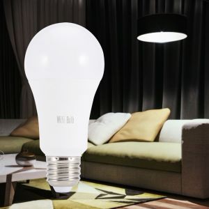 Hjlian Ampoule Led Multicolore Intelligente Wi-Fi E27, Compatible Avec Alexa Et Google Home (2 Pieces) - Neuf