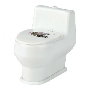 Toilettes À Jet D'eau Mignon, Accessoires De Farces Et Attrapes, Jouet Amusant Pour Enfants, Fournitures De Fête, Jouets Parodiques, Blanc - Neuf