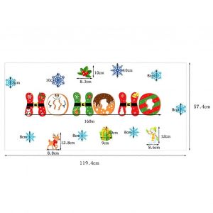 Joyeux Noël Porte De Garage Autocollant Décoratif Avec Magnétique - Neuf