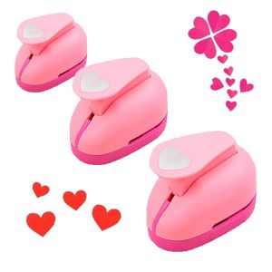 ChenQuanSarl-Punch Au Trou De 3 Pi&egrave;ces, Perforateur, Papier Perfor&eacute;, Mini Poin&ccedil;onneurs, Pour D&eacute;coration De Bricolage, &Eacute;tiquettes, Rose - Neuf