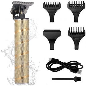 Tondeuse &Agrave; Cheveux &Eacute;lectrique Pour Hommes Avec T&eacute;moin Lumineux Led (Bronze), Or - Neuf