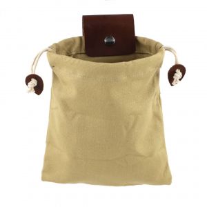 Sac De Recherche De Nourriture, Sac De Bushcraft Pliable, Pochette De Recherche De Nourriture En Toile Cirée (Cuir Kaki)-Générique - Neuf