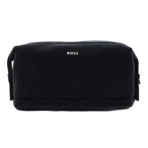 HUGO BOSS Trousse de toilette noir pour femme et homme - Classic Grained Washbag 325369 - Neuf