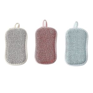 15Pcs éponges à vaisselle lavables éponge en microfibre,torchon de décontamination magique double face pour plat - Neuf