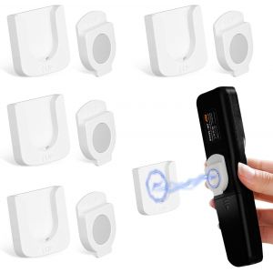 4 Paires Support Telecommande Mural Support Mural Telecommande Porte Telecommande Mural Porte Telecommande Support Telecommande TV Support de Télécommande Magnétique pour Famille Bureau École - Neuf