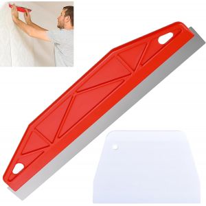 lbgwp60-Grattoir À Papier Peint, Grattoir À Peinture, Grattoir En Métal, Ensemble De Couteaux De Remplis , Avec 1 Grattoir En Plastique, Pour Enlever La Peinture De Papier Peint, Remplir Le Mastic, R - Neuf