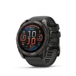 Garmin Fenix 8 Sapphire Amoled Titane 51 mm Carbon Gray Gris - Neuf