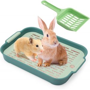 Kalanka-Bac &Agrave; Liti&egrave;re Pour Lapin, Bac &Agrave; Liti&egrave;re Pour Lapin, Petit Animal, Lapin, Cochon D'inde (Petit Vert) - Neuf