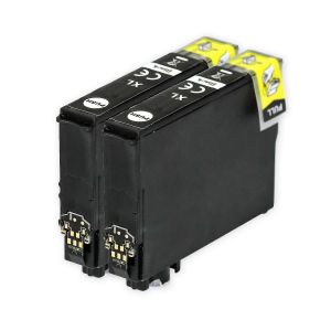 2 cartouches d¿encre noire pour remplacer Epson T1291 Compatible/non-OEM de Go Inks - Neuf