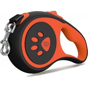 Laisse Pour Chien Rétractable,Laisse Pour Chien Extensible De 5 M Avec Bouton De Frein,Système De Verrouillage,Antidérapante - Neuf