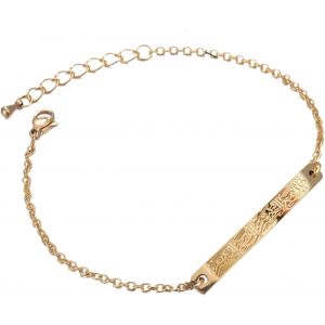 Kal-[] Bracelet &Agrave; Breloques En Calligraphie Arabe Ayatul Kursi - Moderne - Cha&icirc;ne De Poignet - D&eacute;coration Religieuse - Cadeau Religieux - Pour Femme - Neuf
