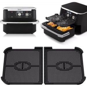 2 x Anti-Splash Air Fryer Grille for Ninja foodi flexdrawer 10.4l,Air Fryer Accessories for Ninja AF500EU,Grid Anti Projection Airfryer Effective Protection of Heating Spiral - Neuf