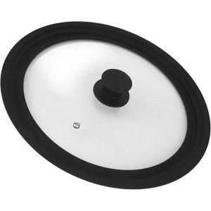 Jexnovashop-Couvercle Universel, Couvercle Poele En Verre Avec Valve De Sortie Et Bord En Silicone, Durable Et R&eacute;sistant &Agrave; La Chaleur, Pour Casseroles Et Po&ecirc;les De 28/30/32 Cm De Diam&egrave;tre (28-30-32cm - Neuf