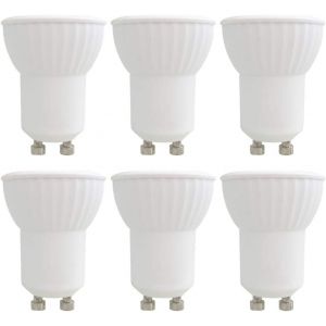 Kalanka-Mini Gu10 3w 230v Led Blanc Froid 6000k, 45&iexcl;&Atilde; 300lm, 35mm Gu10 35w Halog&iquest;&iquest;Ne &iquest;&iquest;Quivalent, Non-Dimmable, Ampoule Spot Led Gu10 Mini 220v Pour Salle De Bain Cuisine, Lot De 6 - Neuf