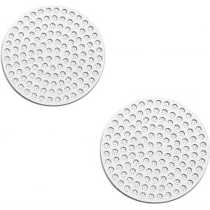 KAL-Passoire À Expresso,2 Pcs Filtre À Café Filtre À Expresso De 58 Mm, Tamis De Douche Inférieur, Tamis À Expresso Pour Porte Filtre,Filtre Métallique Réutilisable, Accessoires Pour Machine À Café - Neuf