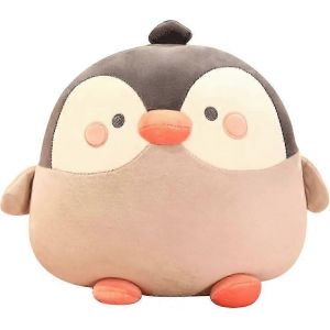 Pingouin potel&eacute; &eacute;treindre Oreiller en peluche Penguin gris en peluche Animaux en peluche D&eacute;cor Coussin mignon C&acirc;lin Perky Pingouin Peluche Cadeaux 13.8 - Neuf