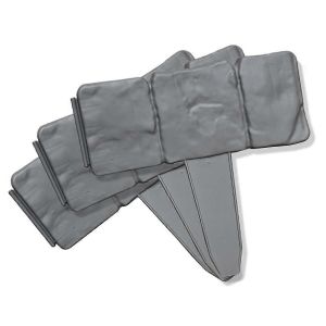 Bordure de bord de patio de jardin,panneaux de cl&ocirc;ture imitation pierre,cl&ocirc;ture de parterre de fleurs barri&egrave;re ext&eacute;rieure de patio - Neuf