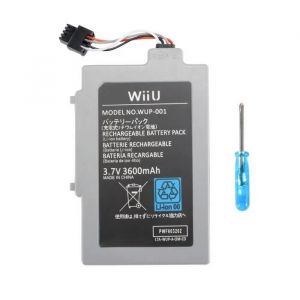Batterie rechargeable Li ion 3.7V 3000mAh pour Nintendo Wii U Gamepad AC1612 - Neuf