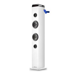 Tour de son Ngs SKYCHARMPROWHITE, Fonction d'appairage multiple, Bluetooth, USB, Entrée Optique, Entrée Microphone+Clé USB 32G - Neuf